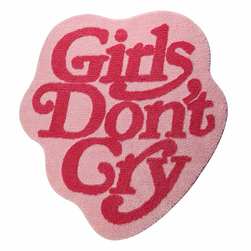 Pink Girls Don't Cry Rugs - Starhauz.com