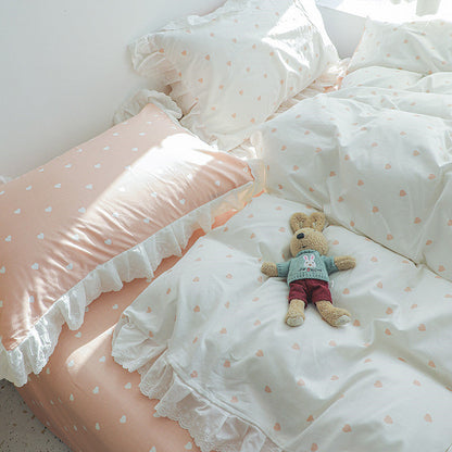 Princess Heart Bed Sheet Set - Starhauz.com