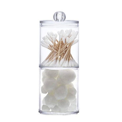 Transparent Cotton Bud Jar - Starhauz.com