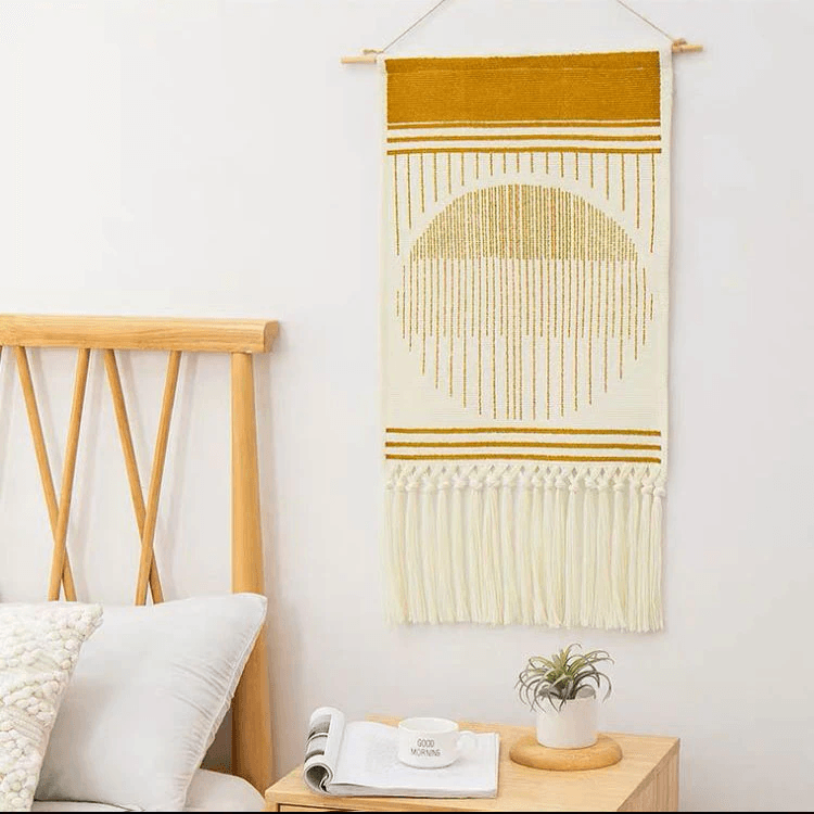 Macramé Geometric Tassel Tapestry - Starhauz.com