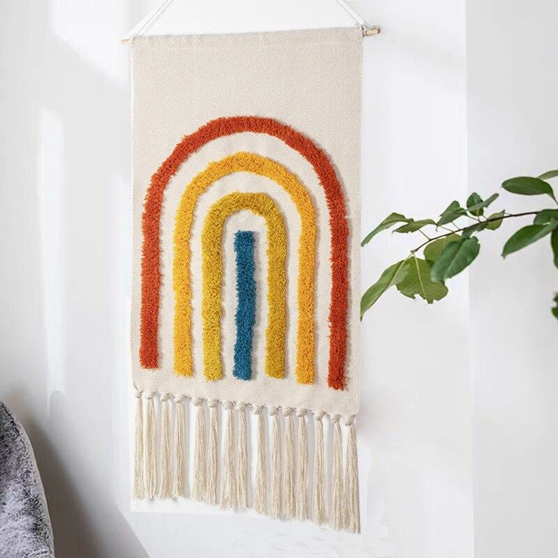 Macramé Geometric Tassel Tapestry - Starhauz.com