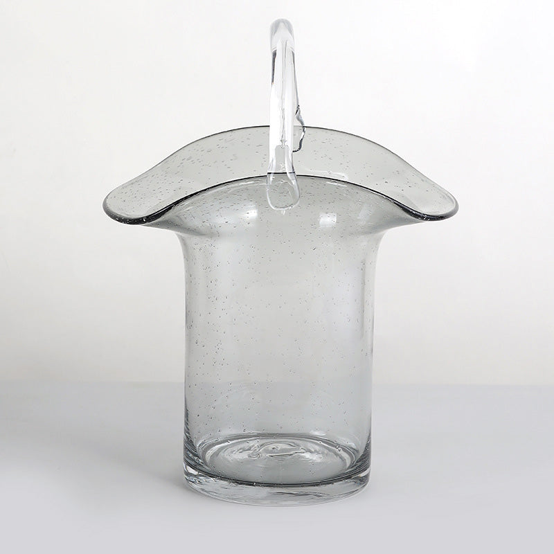 Basket-Bag Glass Vase - Starhauz.com