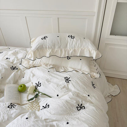 Dreamy Ribbon Ruffle Bedding Set - Bedding