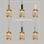 Nordic Fluted Glass Pendant Lights - Lighting