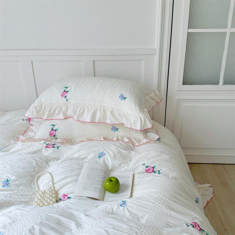 Coquette Aesthetic Ruffle Bedding Set - Bedding