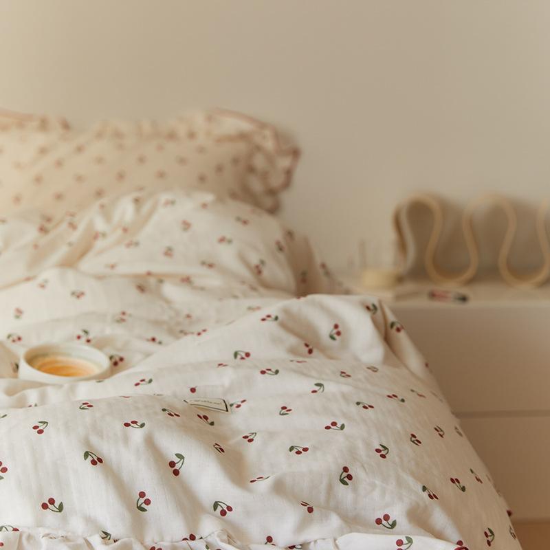 Cottagecore Ruffled Cozy Bedsheet Set - Bedding