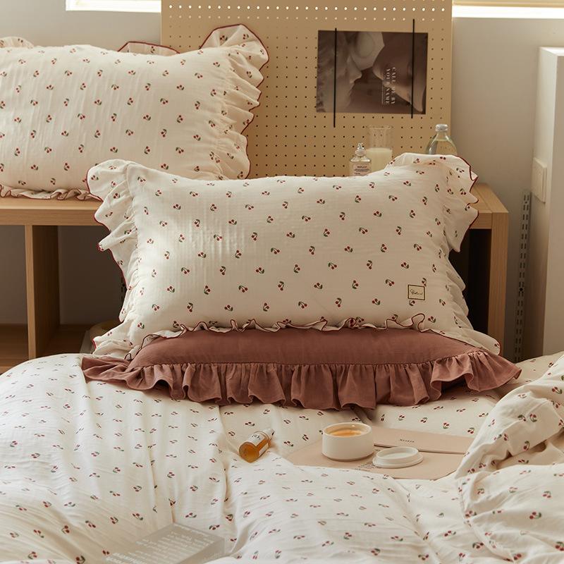Cottagecore Ruffled Cozy Bedsheet Set - Bedding