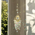 Sun & Moon Crystal Suncatcher - Decor