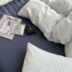 Pastel Plaid Bedsheet Set - Bedding