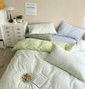 Pastel Plaid Bedsheet Set - Bedding