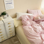 Pastel Plaid Bedsheet Set - Bedding