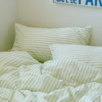 Refreshing Stripes Lime Green Bedding Set - Bedding
