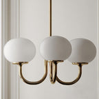 Art Deco Elegance Glass Ball Chandelier - Lighting