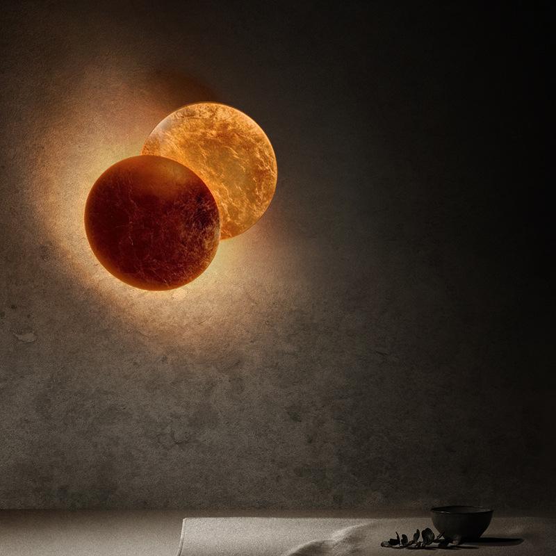 Creative Rotatable Moon Phase Wall Lamp - Lighting