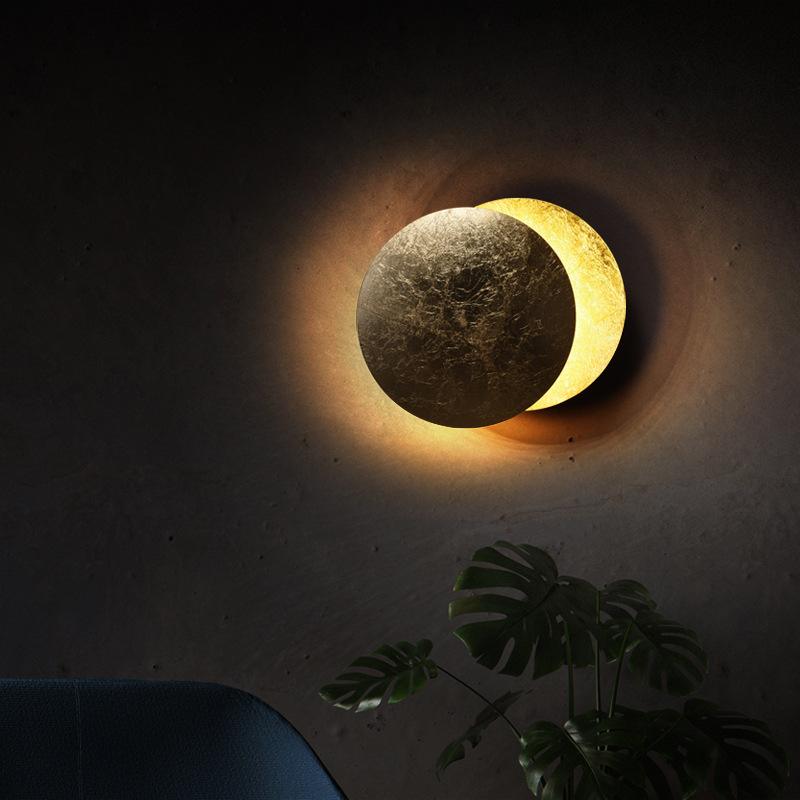 Creative Rotatable Moon Phase Wall Lamp - Lighting