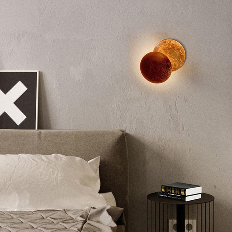 Creative Rotatable Moon Phase Wall Lamp - Lighting