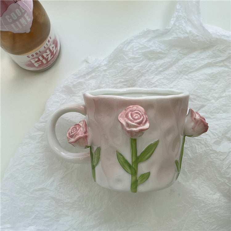 Ceramic Pearly Handle Plump Mug | Star Hauz  Starhauz.com