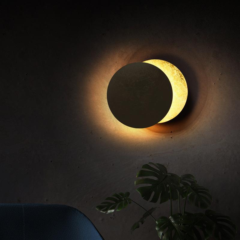 Creative Rotatable Moon Phase Wall Lamp - Lighting