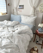 Whispering Blooms Soft Blue Bedding - Bedding