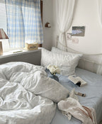 Whispering Blooms Soft Blue Bedding - Bedding