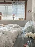 Whispering Blooms Soft Blue Bedding - Bedding