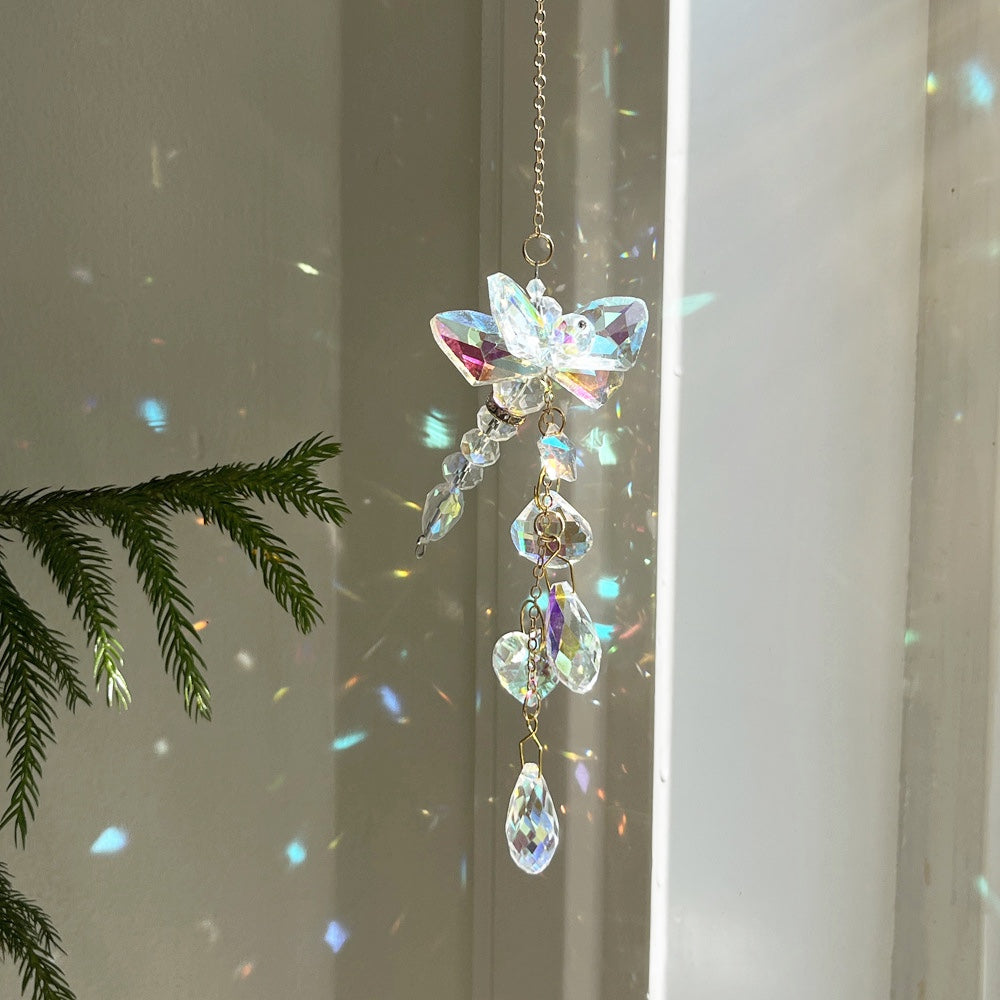 Butterfly & Dragonfly Crystal Suncatcher