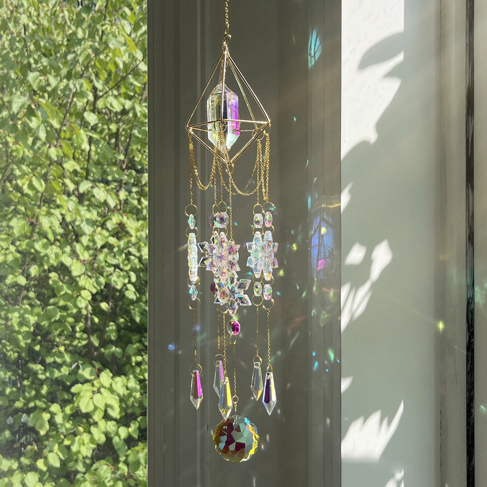 Dreamy Snowflake Crystal Suncatcher