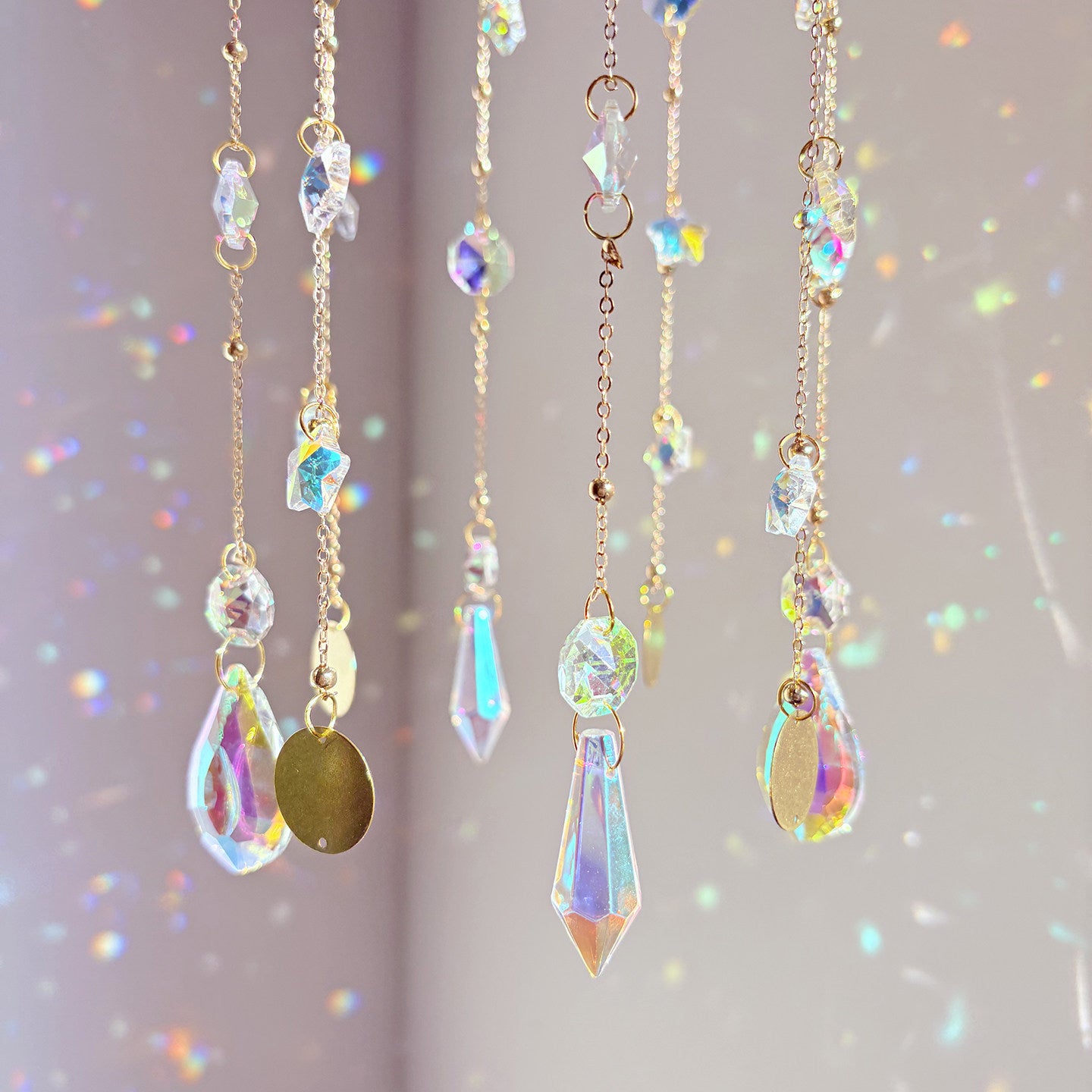 Sun & Moon Crystal Suncatcher