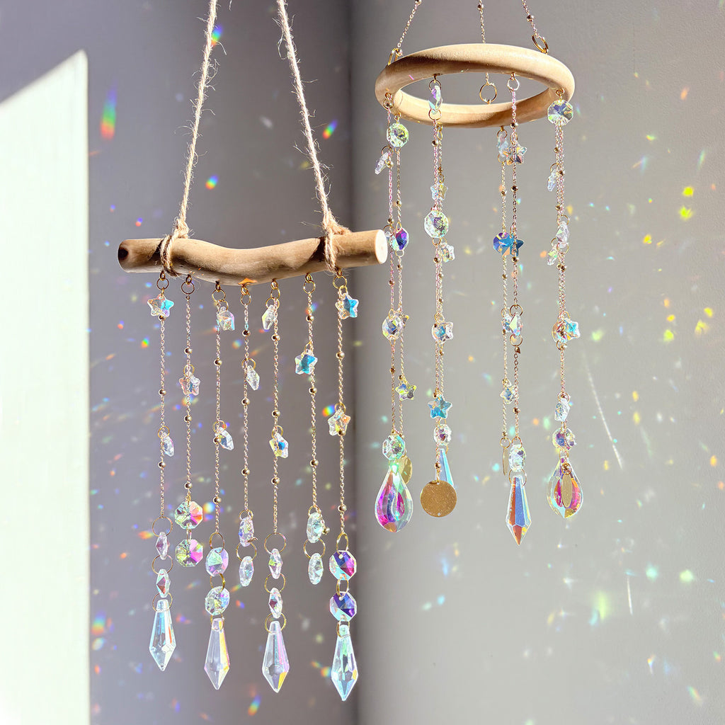 Sun & Moon Crystal Suncatcher