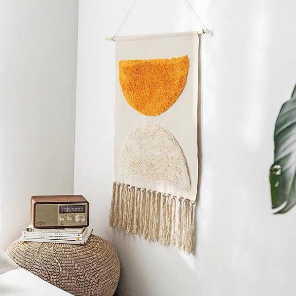 Macramé Geometric Tassel Tapestry - Starhauz.com
