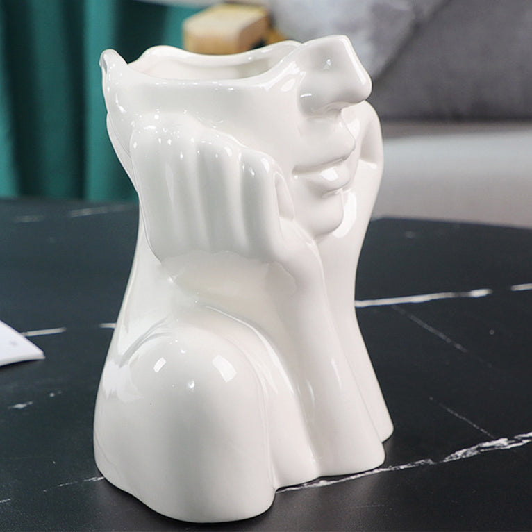 Handmade Body Art Ceramic Vase - Starhauz.com
