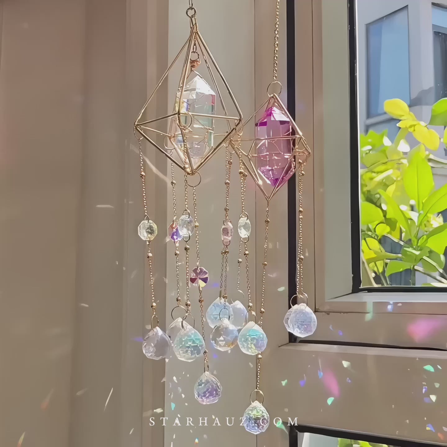 Large Dreamy Crystal Suncatcher