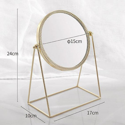 Gold Lace Round Mirror - Starhauz.com