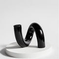 Retro Twisted Glass Candlestick Holder - Starhauz.com