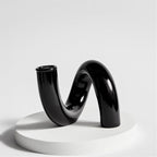 Retro Twisted Glass Candlestick Holder - Starhauz.com