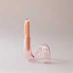 Retro Twisted Glass Candlestick Holder - Starhauz.com