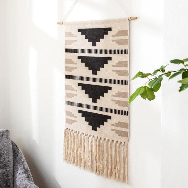Macramé Geometric Tassel Tapestry - Starhauz.com