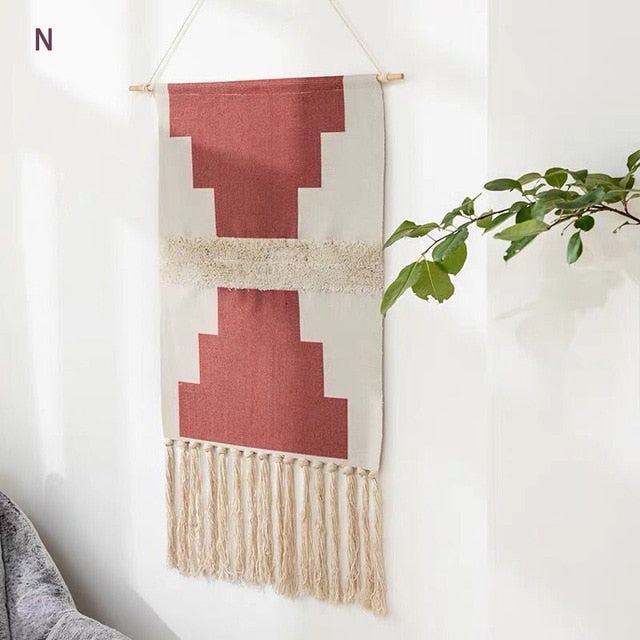Macramé Geometric Tassel Tapestry - Starhauz.com