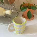 Retro Flowers Handpainted Mug - Kitchen
