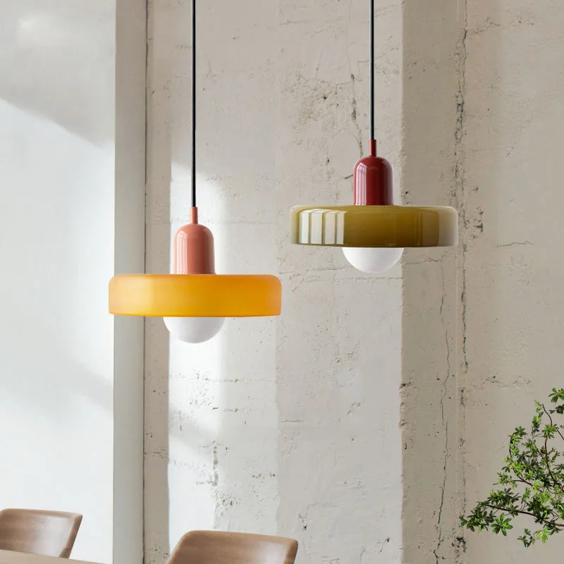 Retro Glass Pendant Light - Lighting