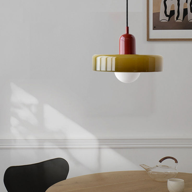 Retro Glass Pendant Light - Lighting