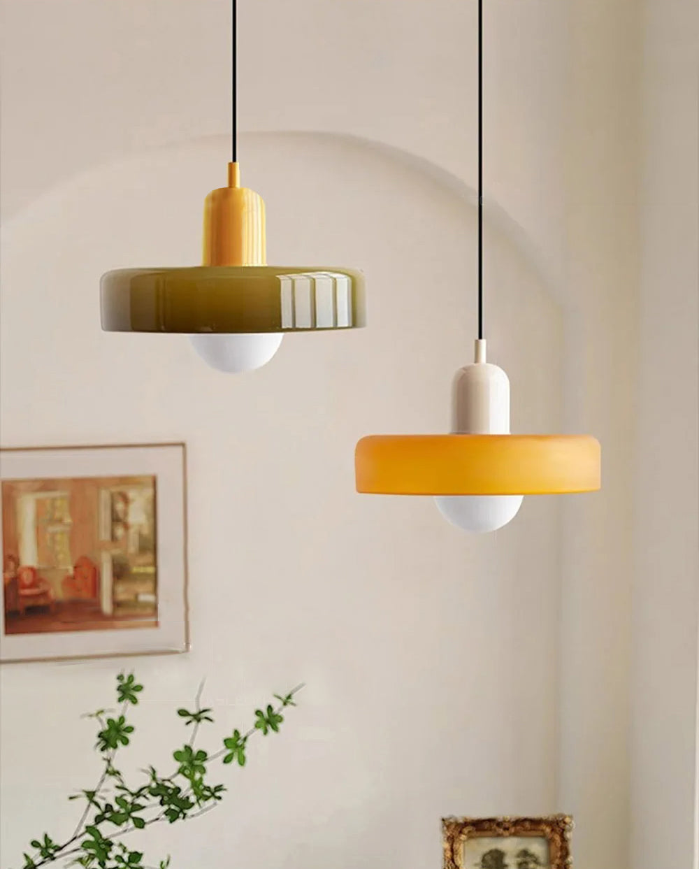 Retro Glass Pendant Light - Lighting