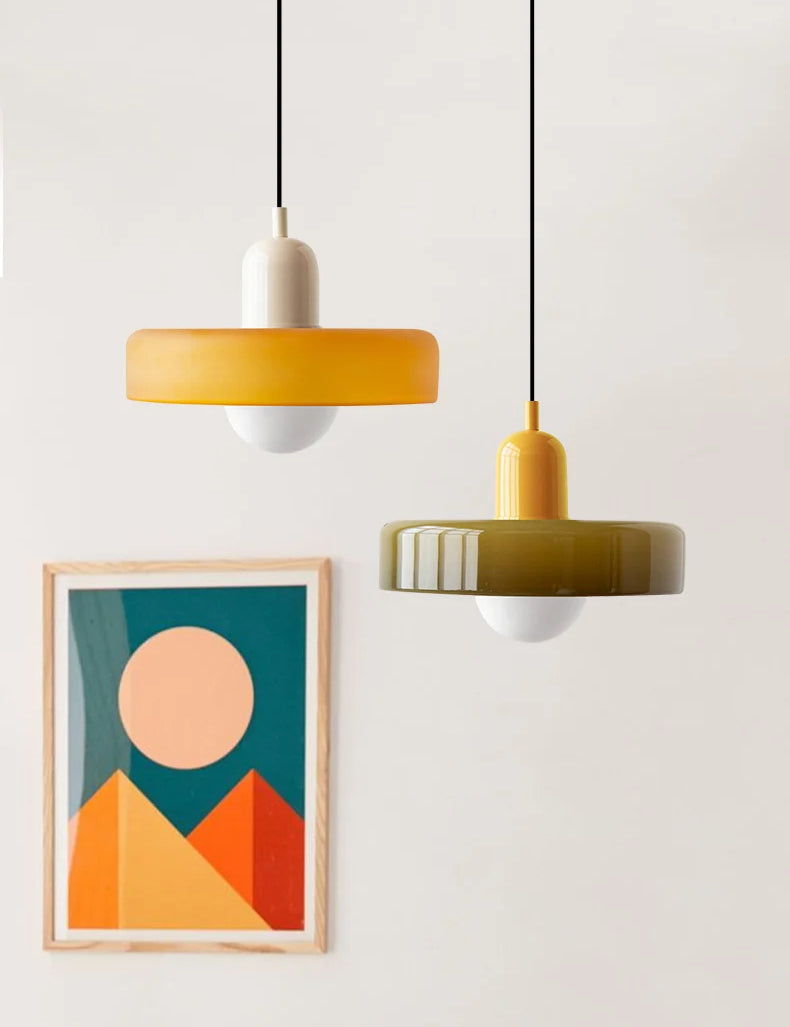 Retro Glass Pendant Light - Lighting