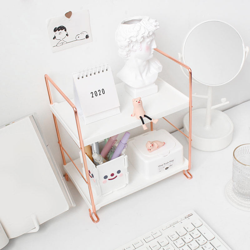 Rose Gold Desk Rack - Starhauz.com