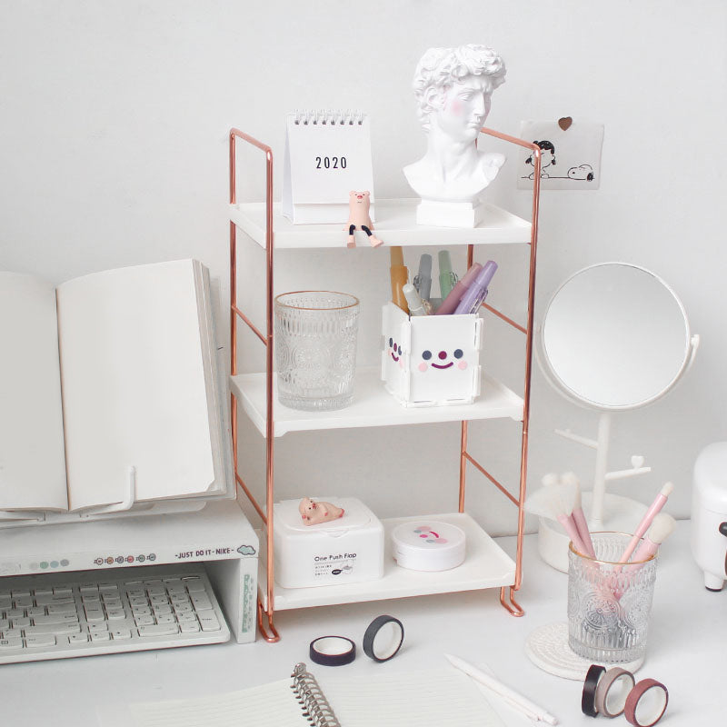 Rose Gold Desk Rack - Starhauz.com