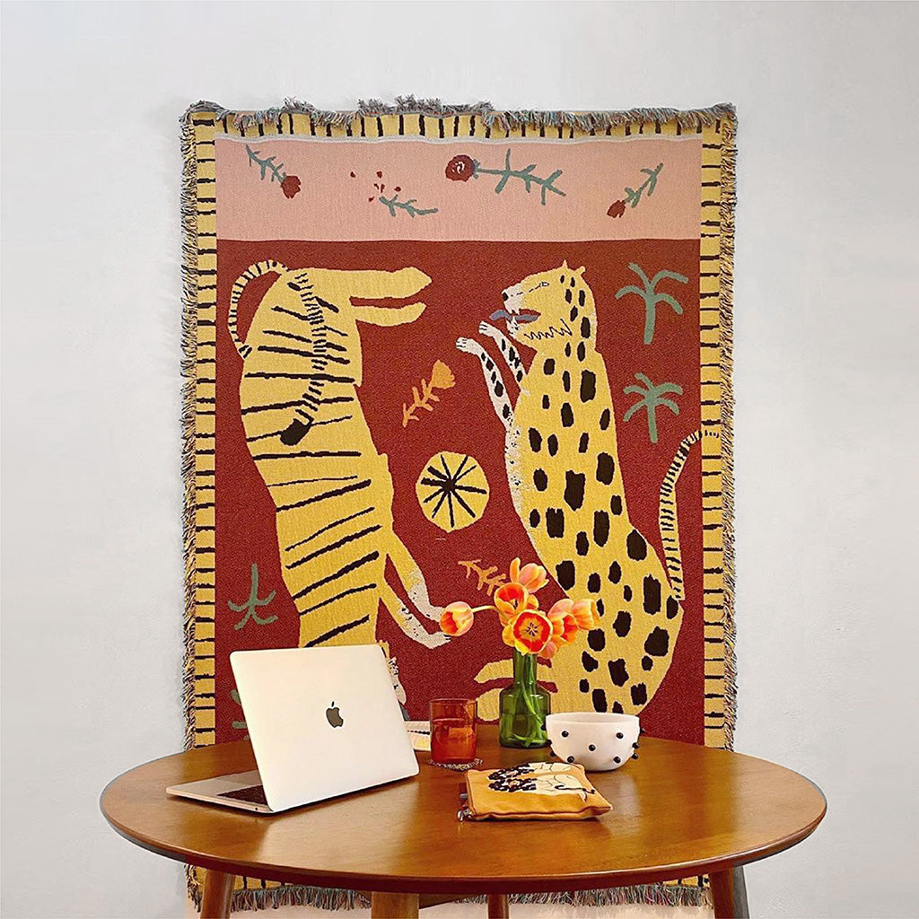 The Wild Leopard & Tiger Blanket - Starhauz.com
