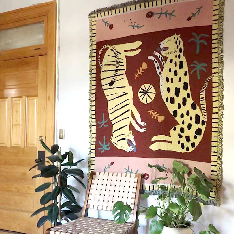 The Wild Leopard & Tiger Blanket - Starhauz.com