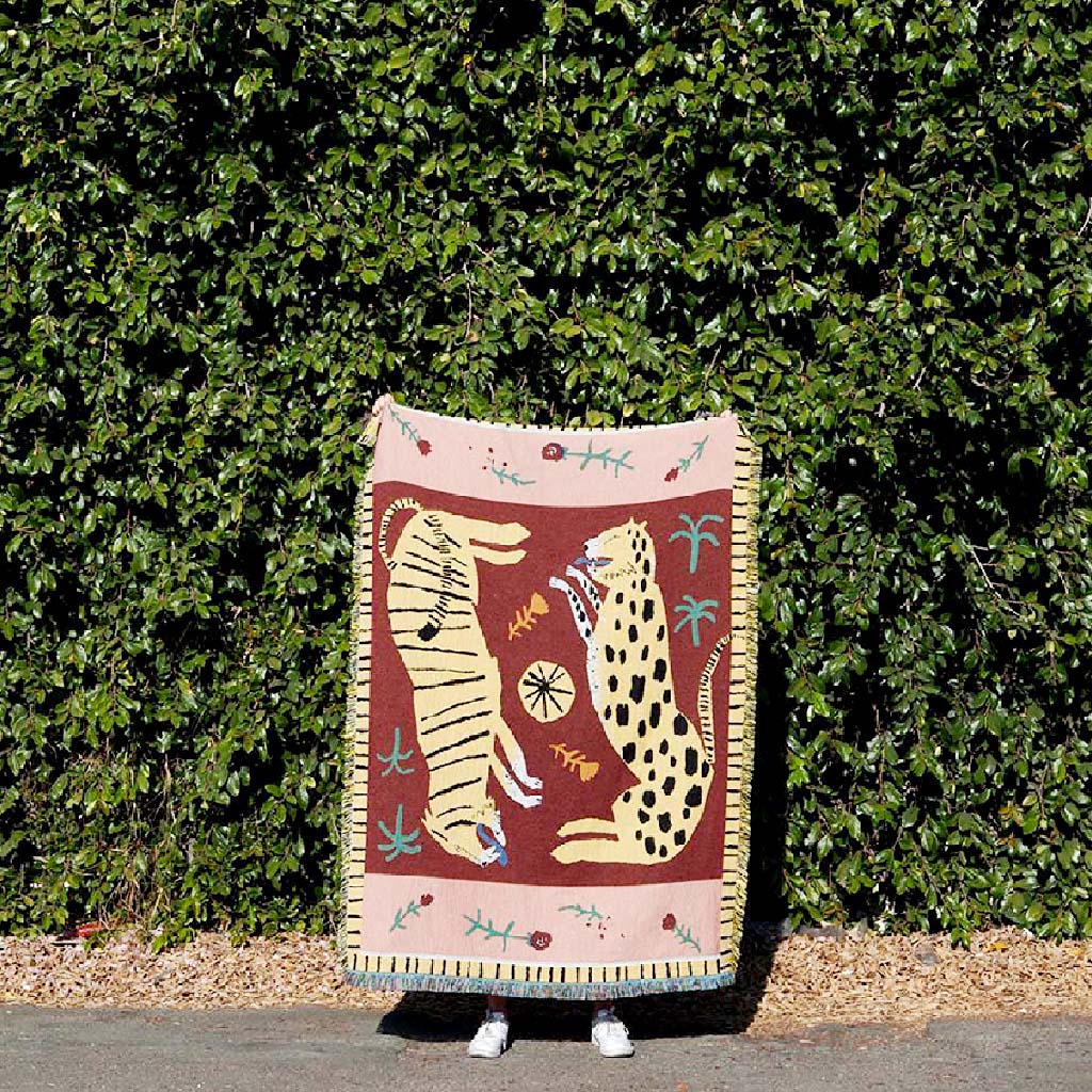 The Wild Leopard & Tiger Blanket - Starhauz.com