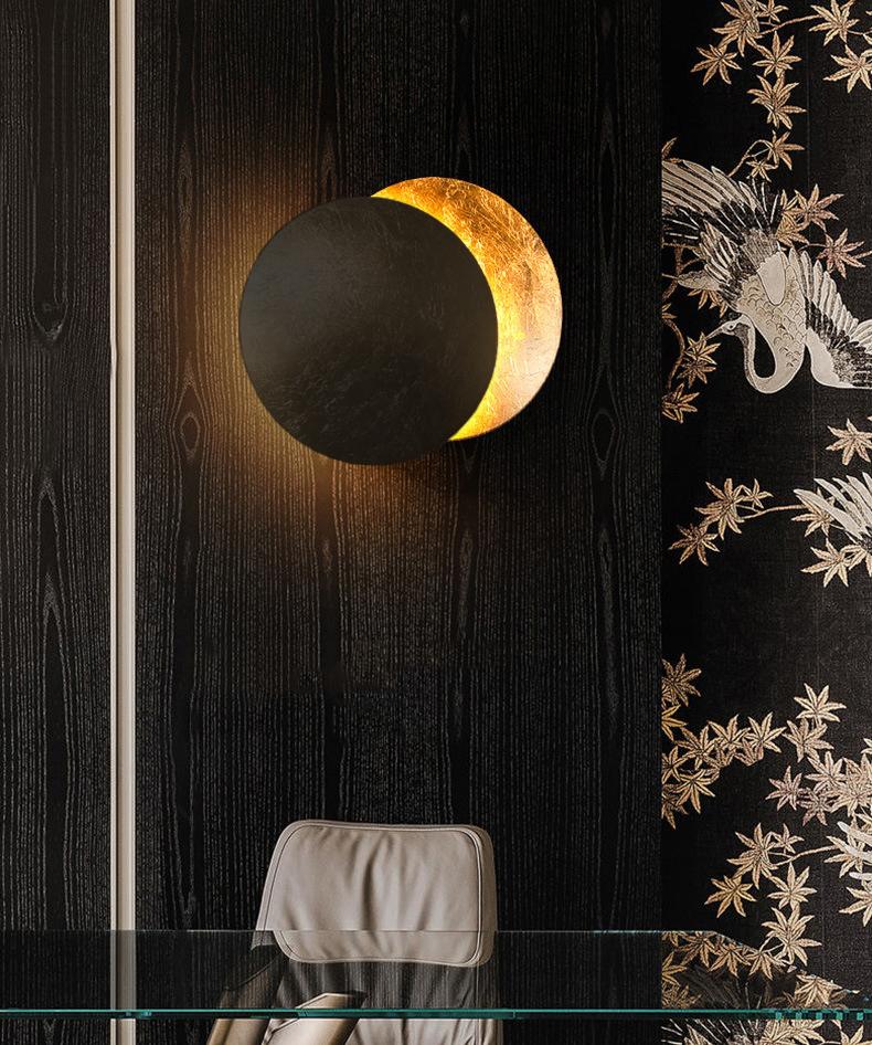 Creative Rotatable Moon Phase Wall Lamp - Lighting