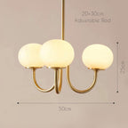 Art Deco Elegance Glass Ball Chandelier - Lighting